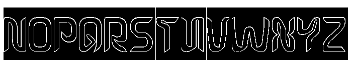EFFECT-Hollow-Inverse Font UPPERCASE
