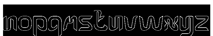 EFFECT-Hollow-Inverse Font LOWERCASE