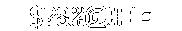 EFFECT-Hollow Font OTHER CHARS