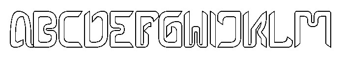 EFFECT-Hollow Font UPPERCASE
