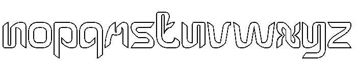EFFECT-Hollow Font LOWERCASE