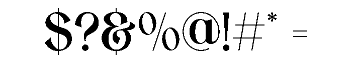 Effyra Regular Font OTHER CHARS
