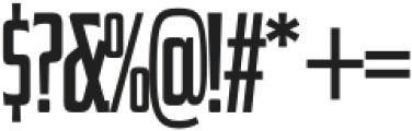 EFCO Colburn Compressed Bold otf (700) Font OTHER CHARS