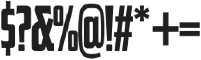 EFCO Colburn Compressed ExtraBold otf (700) Font OTHER CHARS