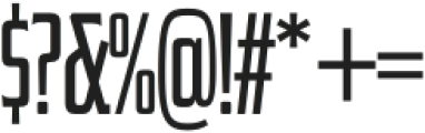 EFCO Colburn Compressed SemiBold otf (600) Font OTHER CHARS