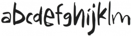Efrancd-Regular otf (400) Font LOWERCASE