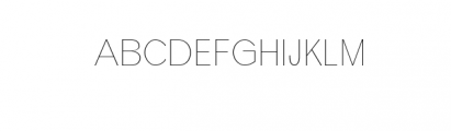 Effren-Thin.otf Font UPPERCASE