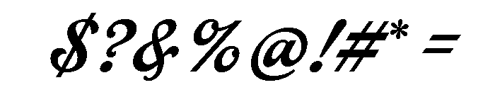 EFCO Fairley Demo Font OTHER CHARS
