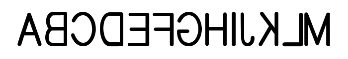 EFITYPE REVERSE Regular Font LOWERCASE
