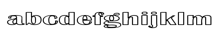 Effluence Outlined Font LOWERCASE