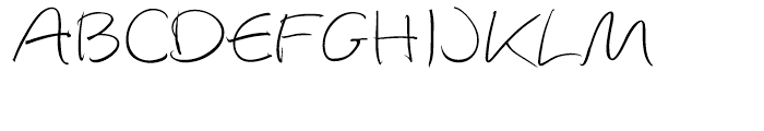 EF Autograph Script CE Light Alternates Font UPPERCASE