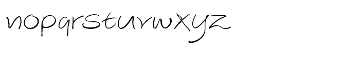 EF Autograph Script CE Light Alternates Font LOWERCASE