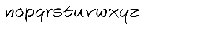 EF Autograph Script Regular Font LOWERCASE