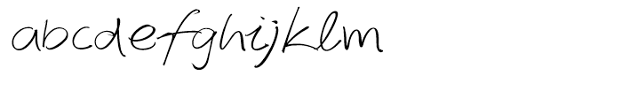 EF Autograph Script Turkish Light Alternates Font LOWERCASE