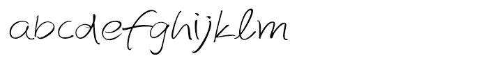 EF Autograph Script Turkish Light Font LOWERCASE