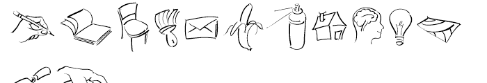 EF Autograph Sketch One Font UPPERCASE