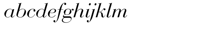EF Bauer Bodoni Turkish Regular Italic Font LOWERCASE