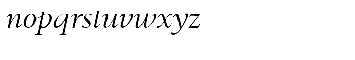 EF Berling Regular Italic Font LOWERCASE