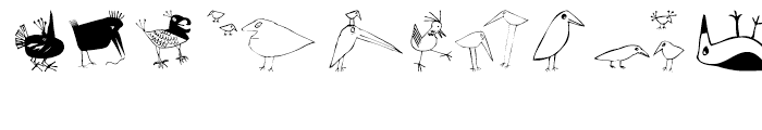 EF Birds Regular Font OTHER CHARS