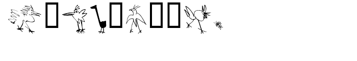 EF Birds Regular Font OTHER CHARS