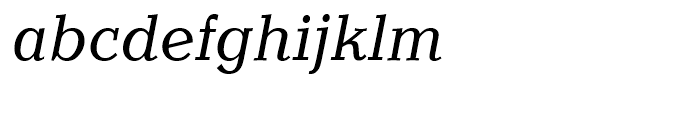 EF Candida Regular Italic Font LOWERCASE