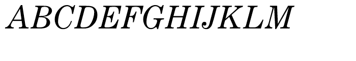 EF Century Expanded Regular Italic Font UPPERCASE