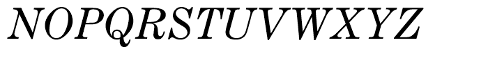 EF Century Expanded Regular Italic Font UPPERCASE