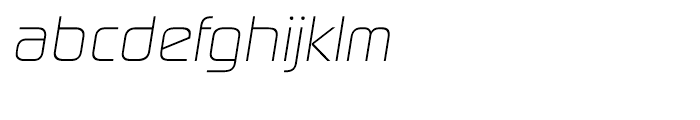 EF Digital Sans CE Light Italic Font LOWERCASE