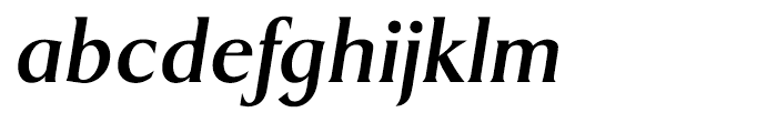 EF Dragon CE Demi Bold Italic Font LOWERCASE