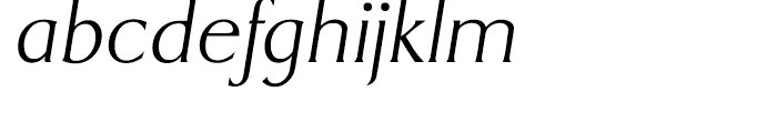 EF Dragon Extra Light Italic Font LOWERCASE