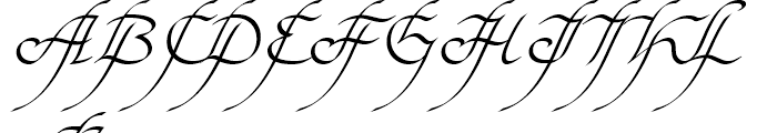EF Elf Light Font UPPERCASE