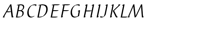 EF Elysa Light Italic SC Font UPPERCASE