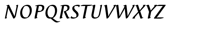 EF Elysa Medium Italic SC Font UPPERCASE