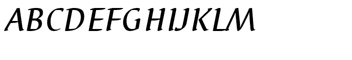 EF Elysa Medium Italic Font UPPERCASE