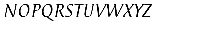 EF Elysa Regular Italic OsF Font UPPERCASE