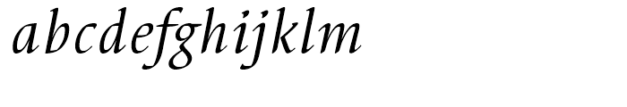 EF Elysa Regular Italic OsF Font LOWERCASE