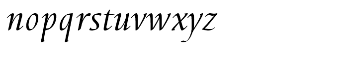 EF Elysa Regular Italic Swash 1 Font LOWERCASE
