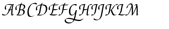 EF Elysa Regular Italic Swash 2 Font UPPERCASE