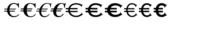 EF EuroClassic B Regular Font OTHER CHARS