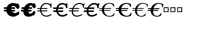 EF EuroClassic B Regular Font LOWERCASE