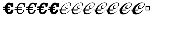 EF EuroClassic C Regular Font UPPERCASE