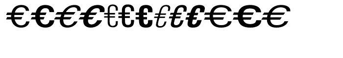 EF EuroClassic C Regular Font LOWERCASE