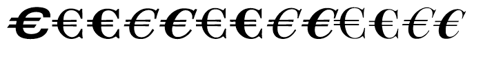 EF EuroClassic C Regular Font LOWERCASE