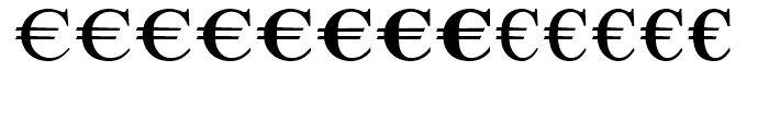 EF EuroSerif One Font LOWERCASE