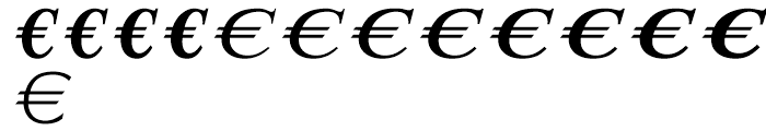 EF EuroSerif Two Font UPPERCASE