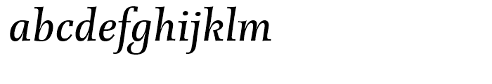 EF Forlane Medium Italic Font LOWERCASE