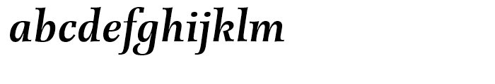EF Forlane Semi Bold Italic Font LOWERCASE