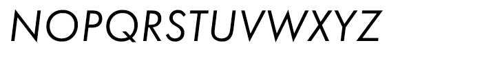 EF Futura Book Oblique Font UPPERCASE