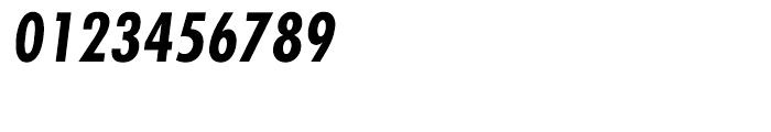 EF Futura CE Bold Condensed Oblique Font OTHER CHARS