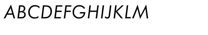 EF Futura CE Book Oblique Font UPPERCASE